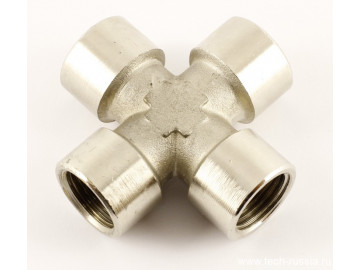 Переходник X-образный внутренняя резьба 1/4 JWL 628022