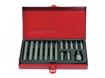 Набор вставок (бит) 10 мм, TORX, Т20-Т55, 15 предметов KING TONY 1015PQ