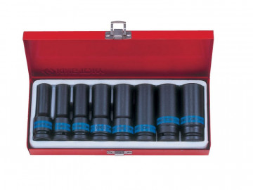 Набор ударных глубоких торцевых головок 1/2&quot, шестигранные, 12-24 мм, 8 предметов KINGTONY 4410MP01