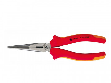 Плоскогубцы удлинённые тонкие прямые 200 мм, диэлектрические, держатель МАСТАК 030-10200EH