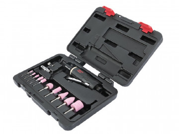 Пневматическая бормашина (шарошка) 3 - 6 мм, 25000 об/мин, с набором принадлежностей, 15 предметов MIGHTY SEVEN QA-0115A