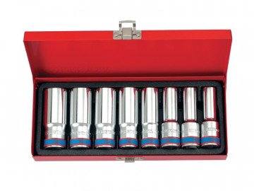 Набор глубоких торцевых головок 1/2&quot, шестигранные, 12-24 мм, 8 предметов KING TONY 4308MR05