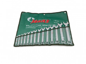 Набор дюймовых комбинированных ключей, 14 предм. Hans 16614A