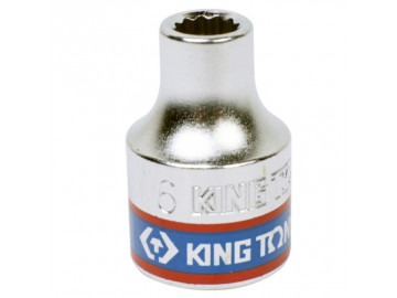Головка торцевая стандартная двенадцатигранная 3/8, 6 мм KING TONY 333006M