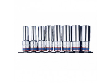 Набор глубоких торцевых головок 1/2, шестигранные, 12-24 мм, 8 предметов KING TONY 4308MR11