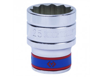 Головка торцевая стандартная двенадцатигранная 1/2, 25 мм KING TONY 433025M