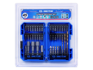 KING TONY Набор для шуруповерта, 45 предметов 1045MR