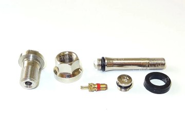 Комплект металлических скрытых вентилей для б/к легковых дисков (диаметр отверстия в диске 11,3 мм, длина 23 мм), 4 шт. в уп. HV001 TECH