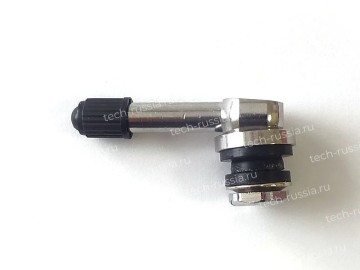 Металлический угловой вентиль для б/к легковых дисков (диаметр отверстия в диске 11,5 мм, длина 55 мм, угол 85°) TR-1601 TECH