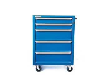 Тележка инструментальная rossvik т05-5015, 5 выдвижных ящиков, ц/замок, 670х450х930h rossvik т05-5015