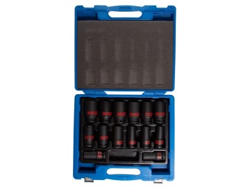 Набор ударных глубоких торцевых головок 3/4